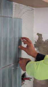 Splashback feature tiling